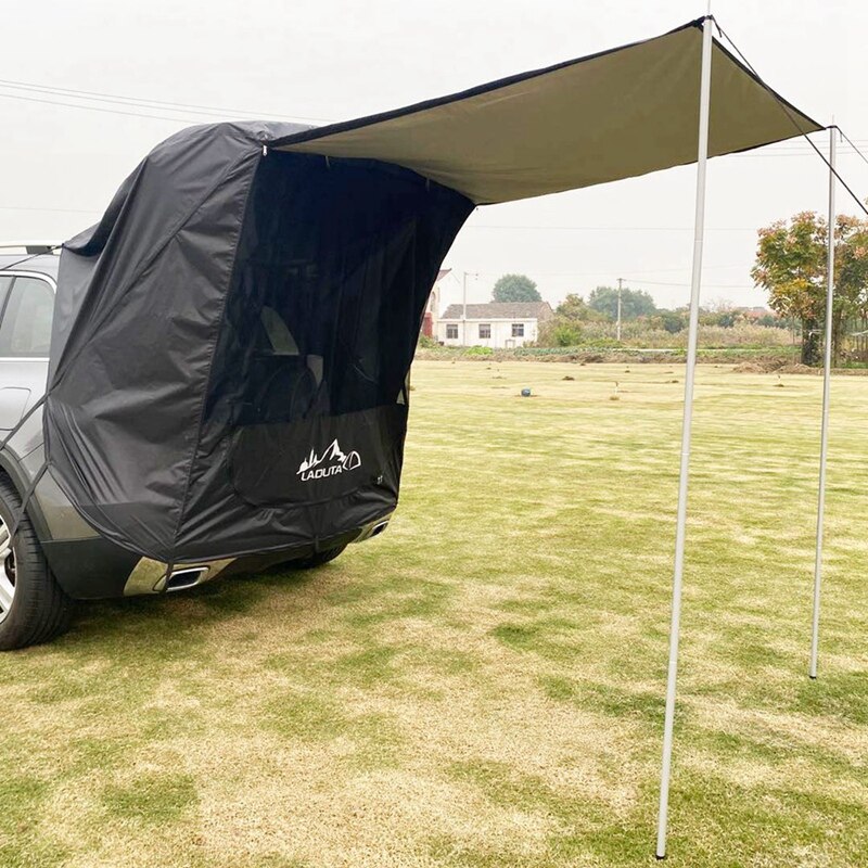 Cheap Goat Tents LADUTA Car Trunk Tent Sunshade Rainproof Tailgate Shade Awning Tent for Car Self Driving Tour Barbecue Outdoor Camping Tents 